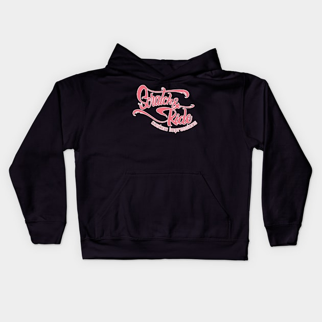 Scratch & Ride Brand (Bubblegum Pink Logo) Kids Hoodie by Scratch&Ride